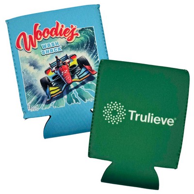 Custom 12 oz Neoprene Can Cooler – Full Color Dye Sublimated Beverage Insulator